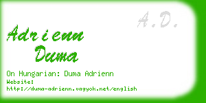 adrienn duma business card